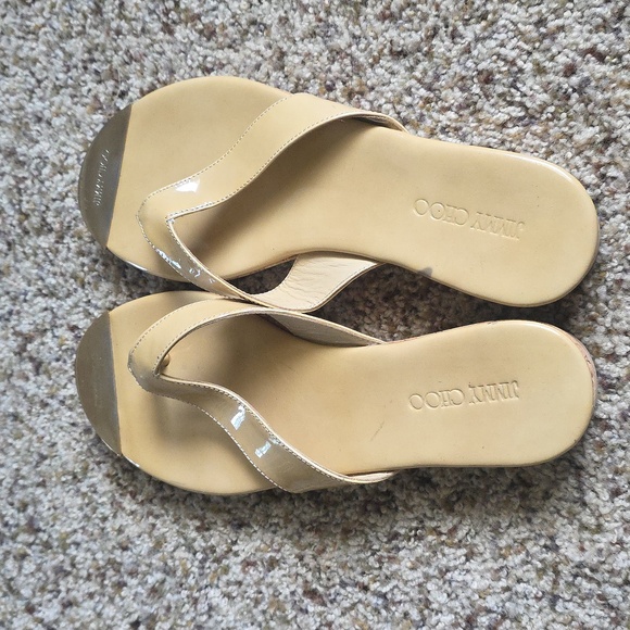 Jimmy Choo Patent Leather Sandals - Picture 8 of 11